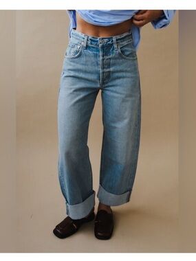Citizens Of Humanity Light Wash Relaxed Wide-Leg Jeans